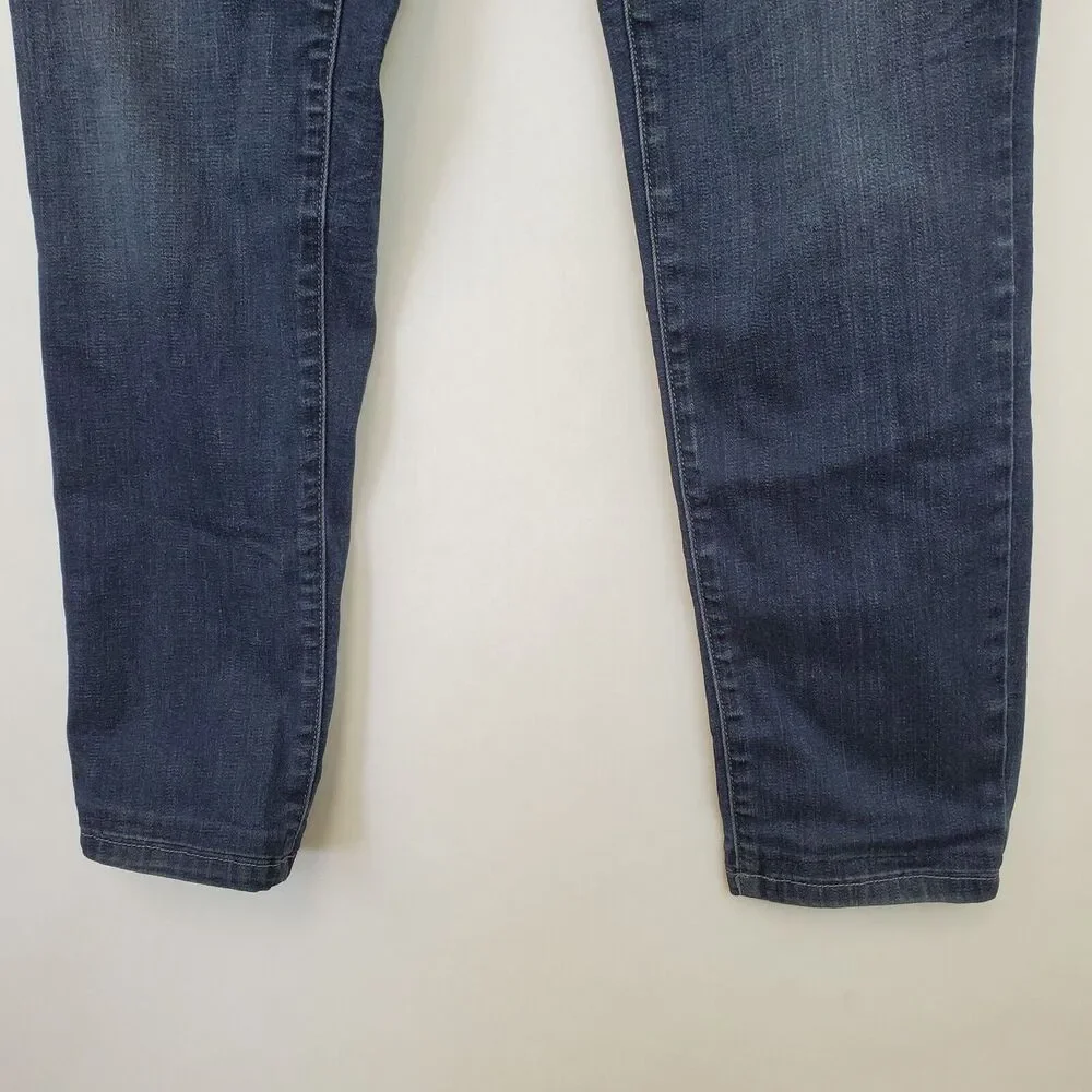 Eileen Fisher Jeans‎ Womens 6 Petite Skinny Mid Rise Denim Blue_3